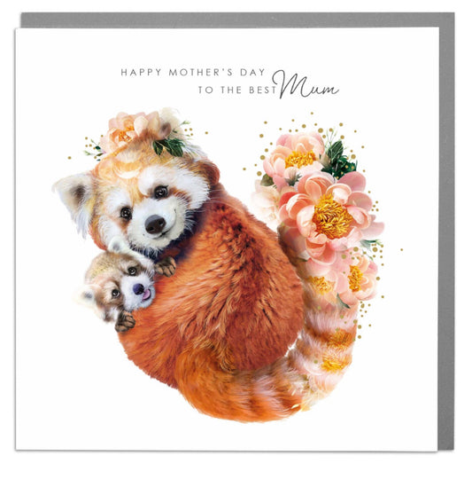 Red Pandas - To The Best Mum - Mother's Day Card