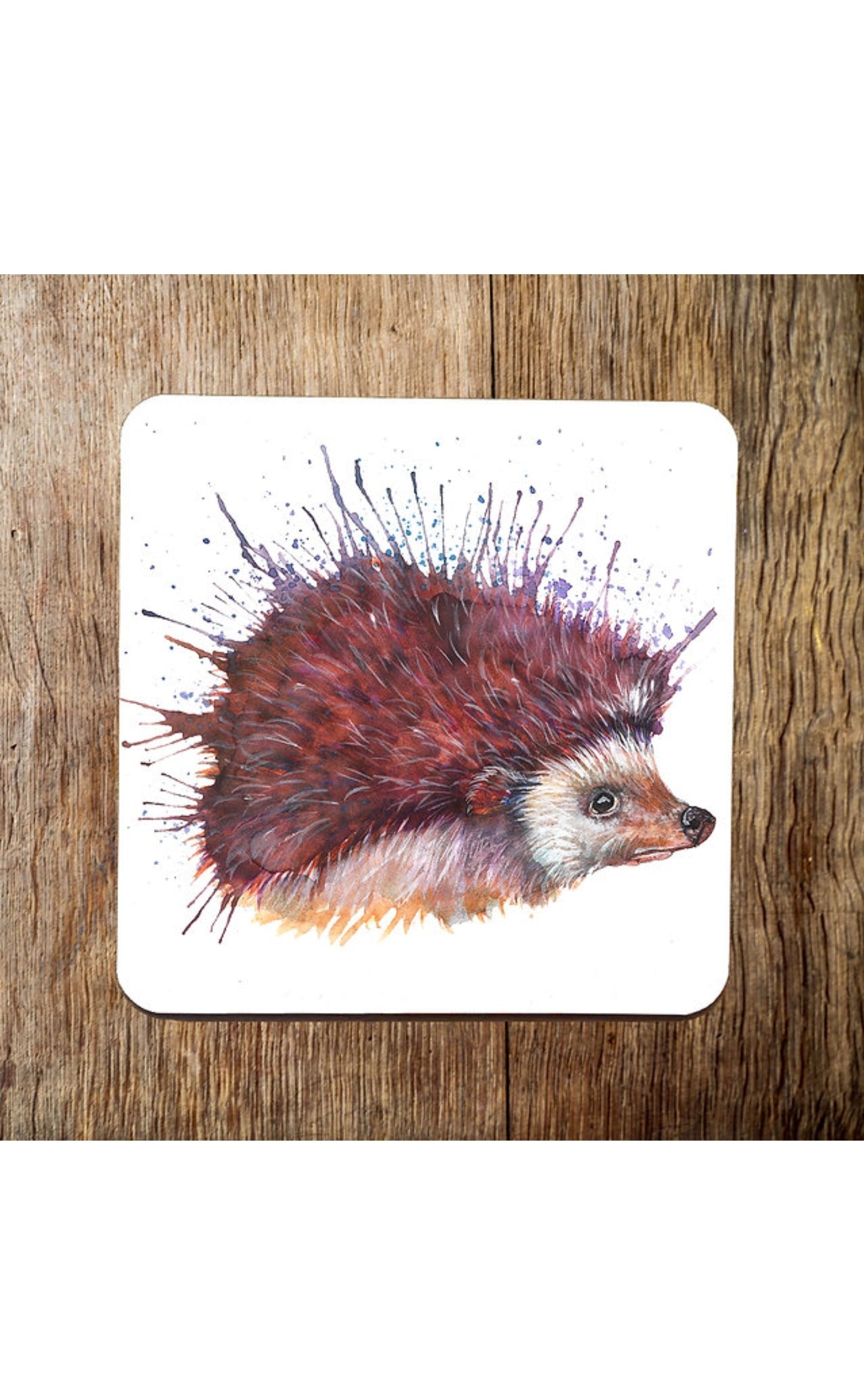 Splatter Hedgehog Coaster Mr Prickles BlindGiraffe