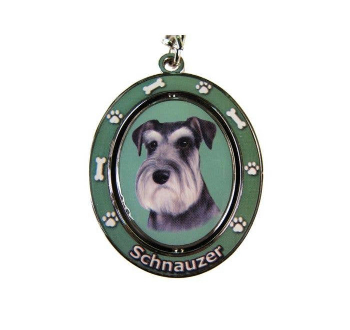 Miniature hot sale schnauzer keyring