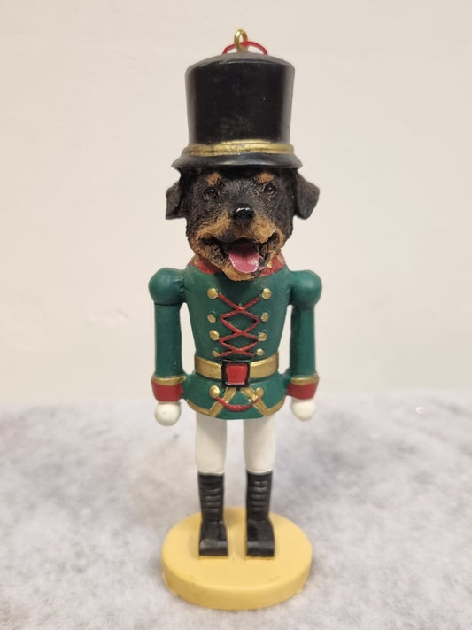 Rottweiler Themed Nutcracker Ornament Christmas Decoration