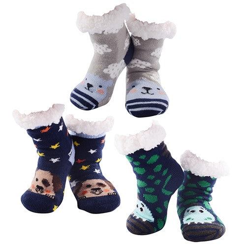 Nuzzles Kids Slipper Sock - Animals