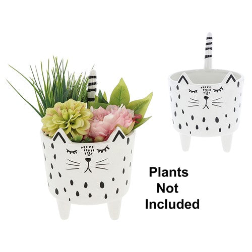 Quirky Cats Planter With Feet