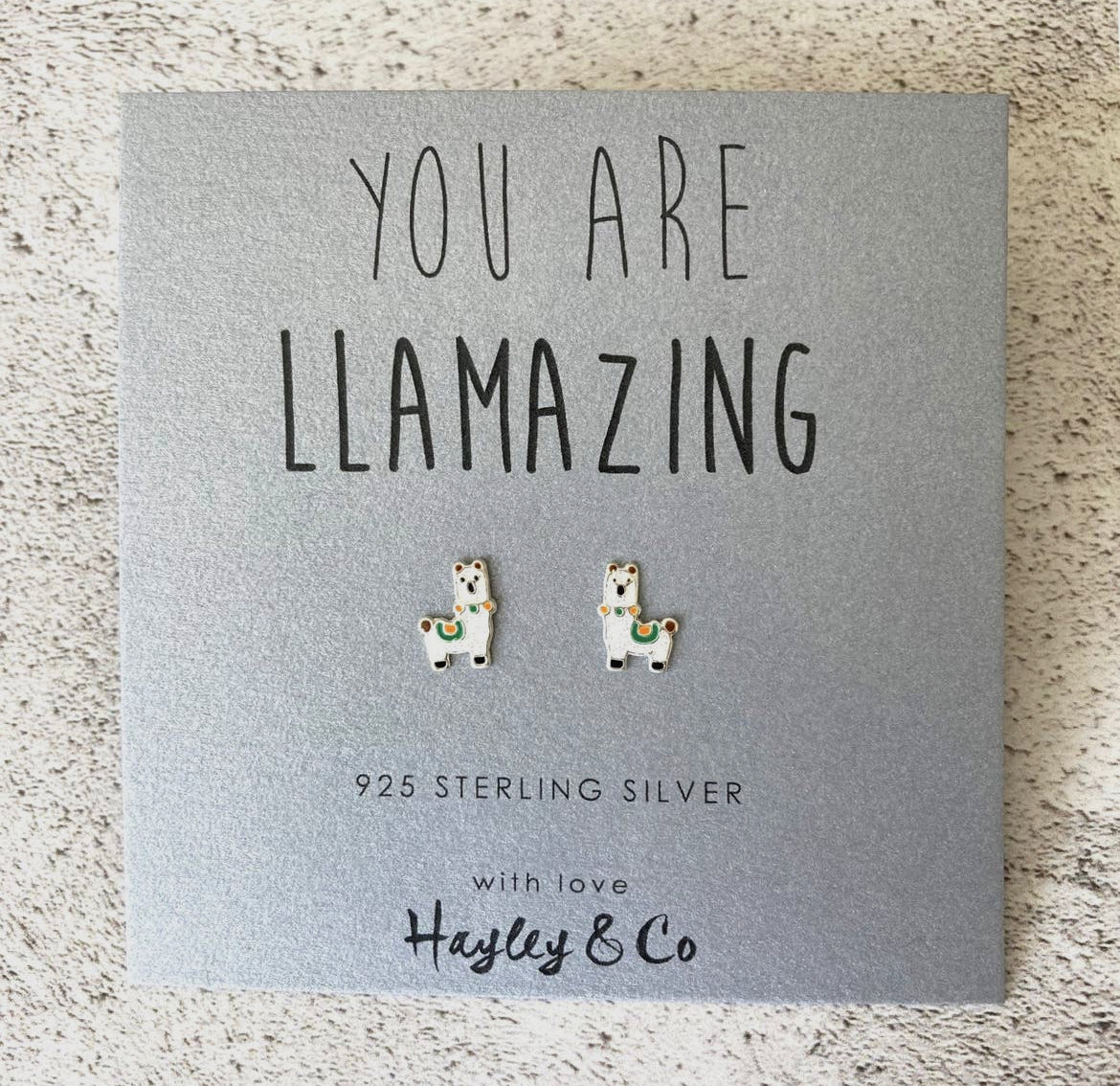 Llama Earrings Sterling Silver 925