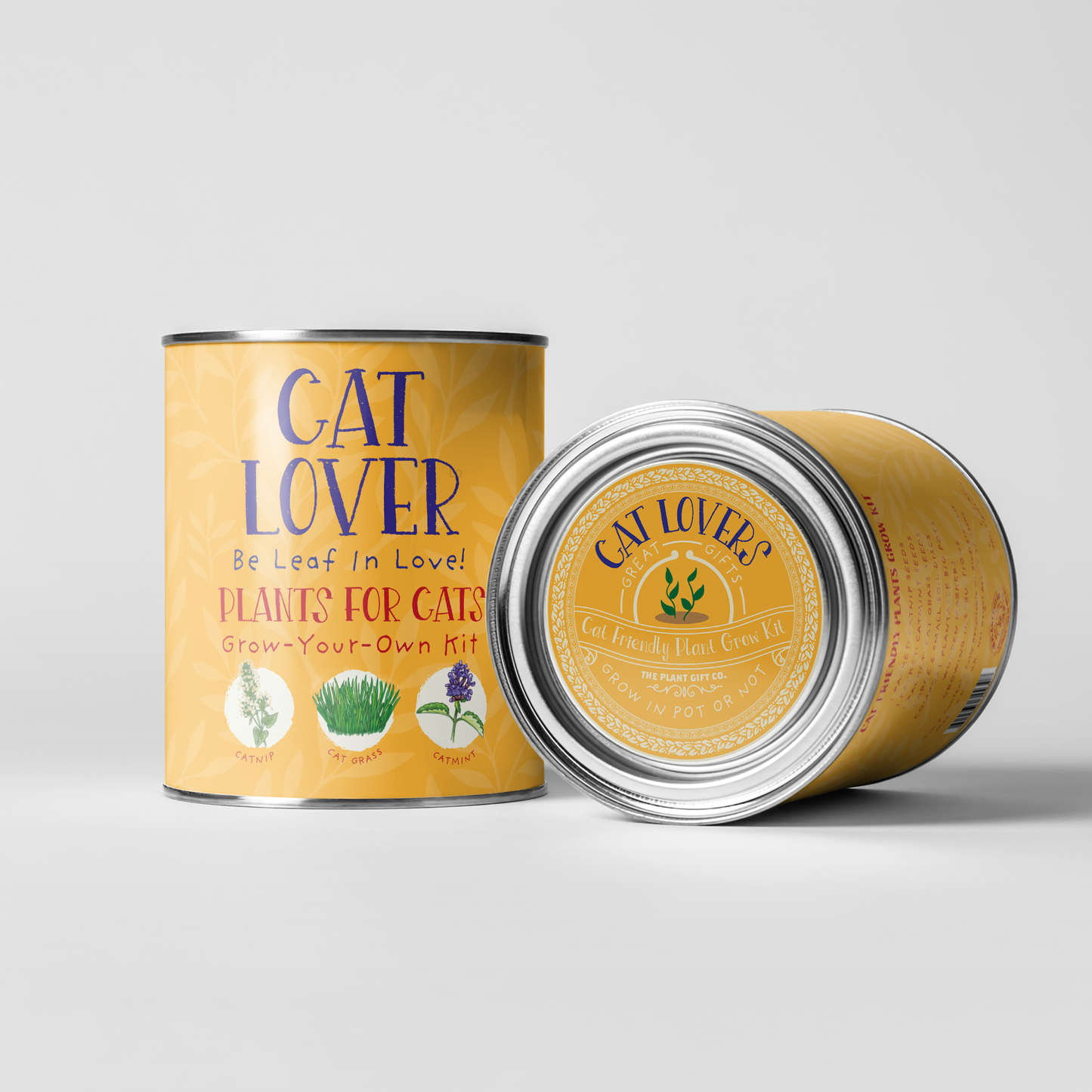 Cat Lovers. Eco Grow Your Own Plant Kit, Gardening Kit.