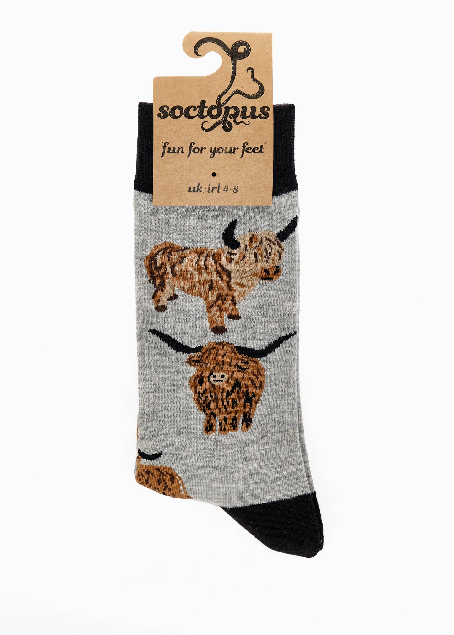 Och Aye the Moo! Highland Cow Socks