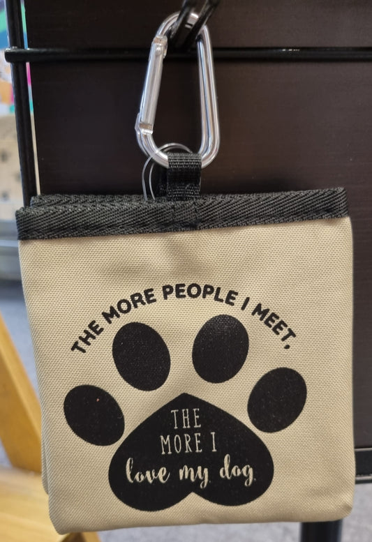 The More I love My Dog Treat Bag
