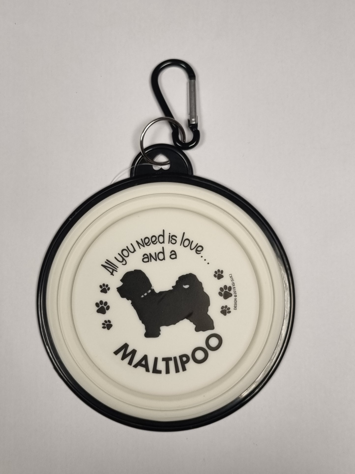 Maltipoo Collapsible Travel Bowl (Small)