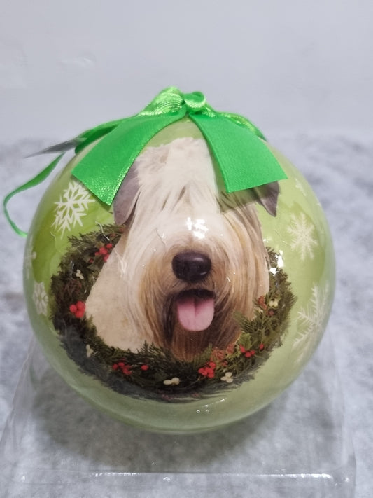 Wheaten Terrier Dog Themed Christmas Bauble