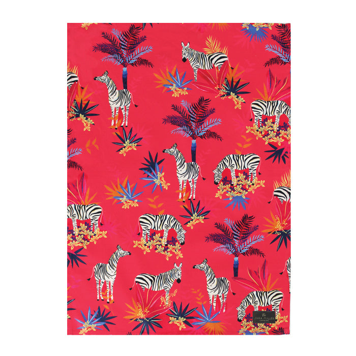 Tahiti Zebra Tea Towel Repeat - Sara Miller
