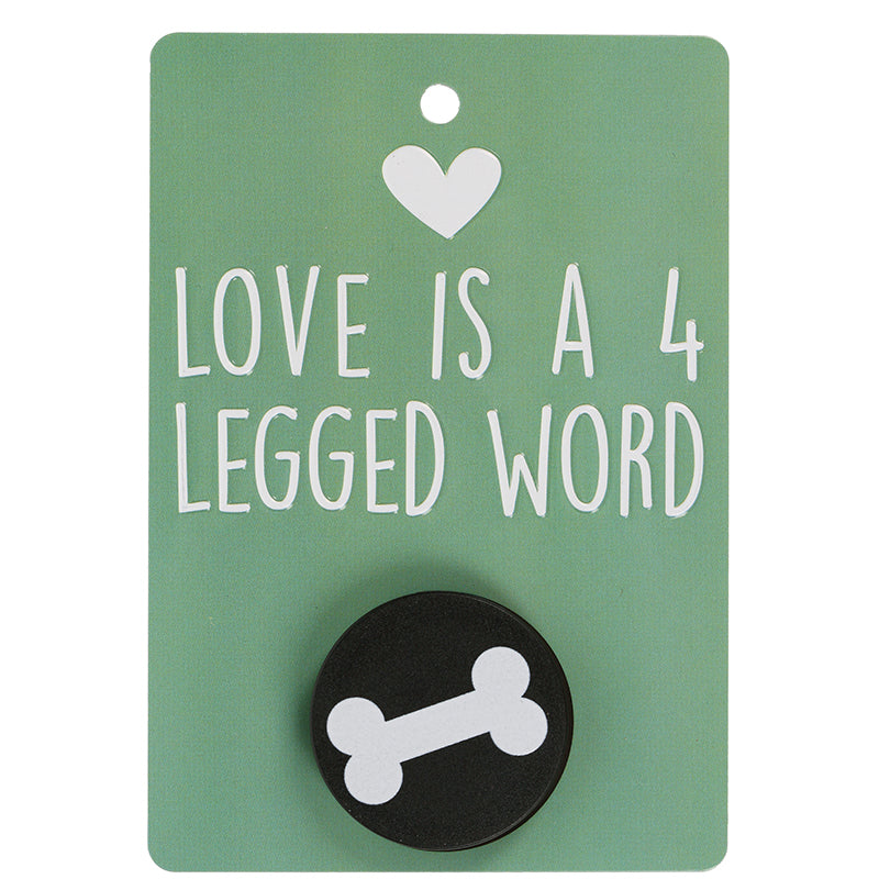 Pooch Pals Dog Lead Holder - Love is a 4-legged Word