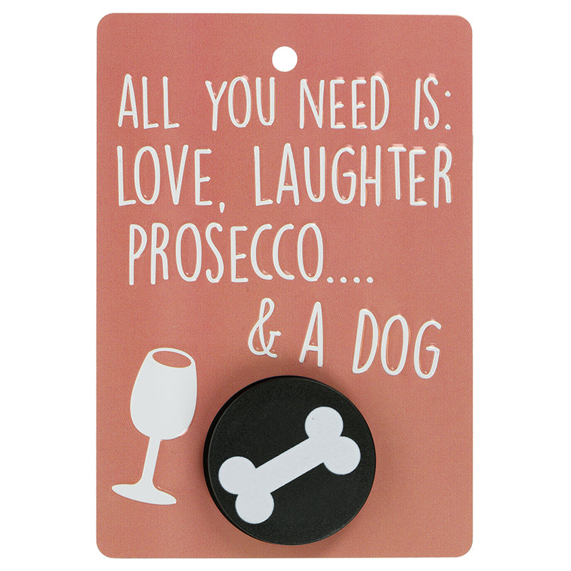 Pooch Pals Dog Lead Holder - Prosecco & a Dog