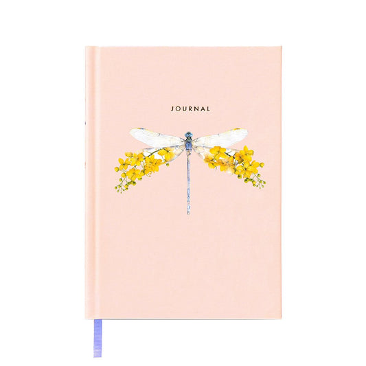 Luxury Fabric Covered Journal - Dragonfly