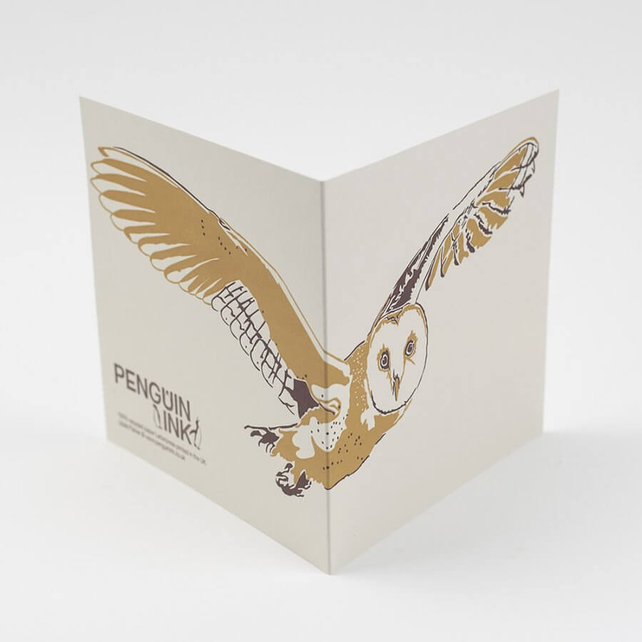 Letterpress Barn Owl Card
