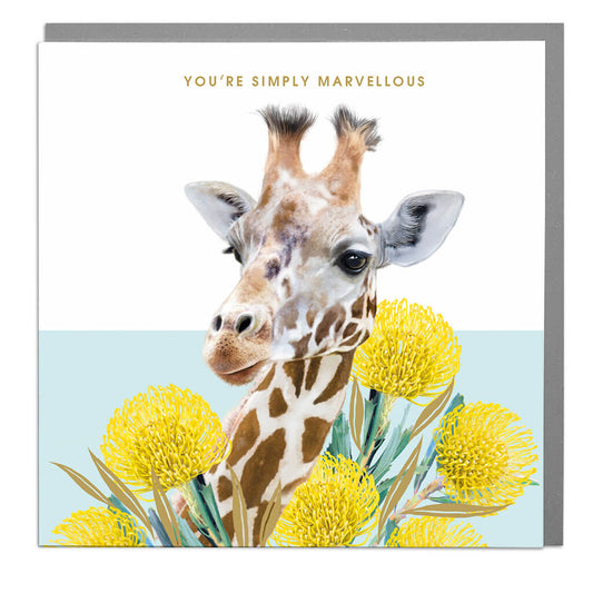 So Safari You're Simply Marvellous Giraffe Card