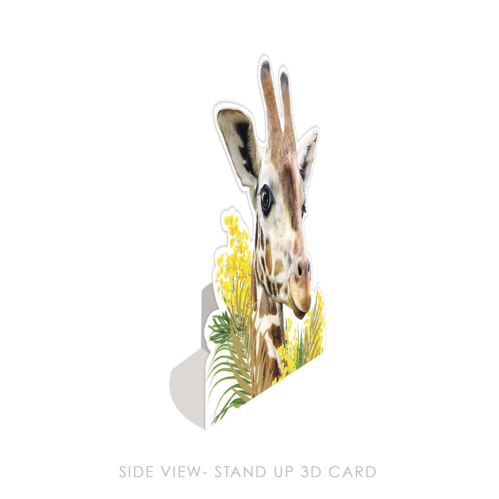 Giraffe 3D Card