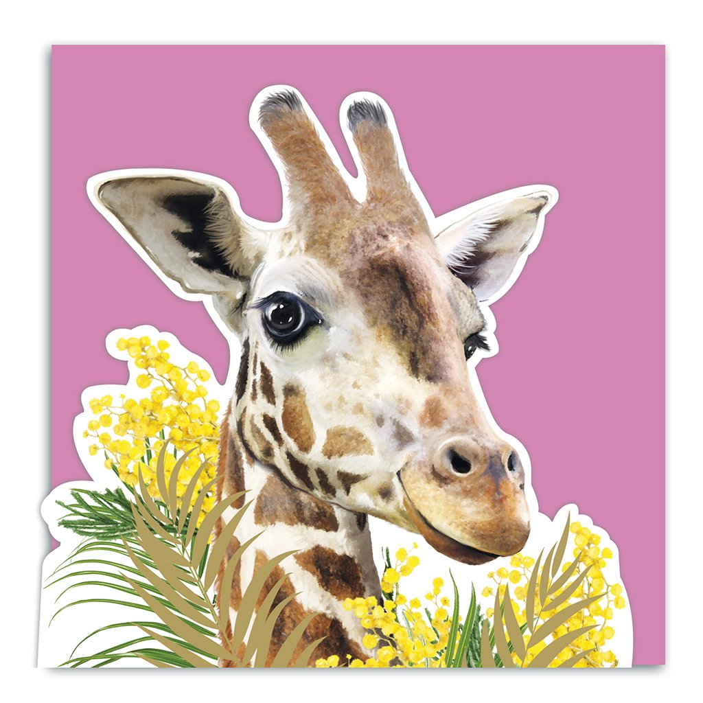 Giraffe 3D Card