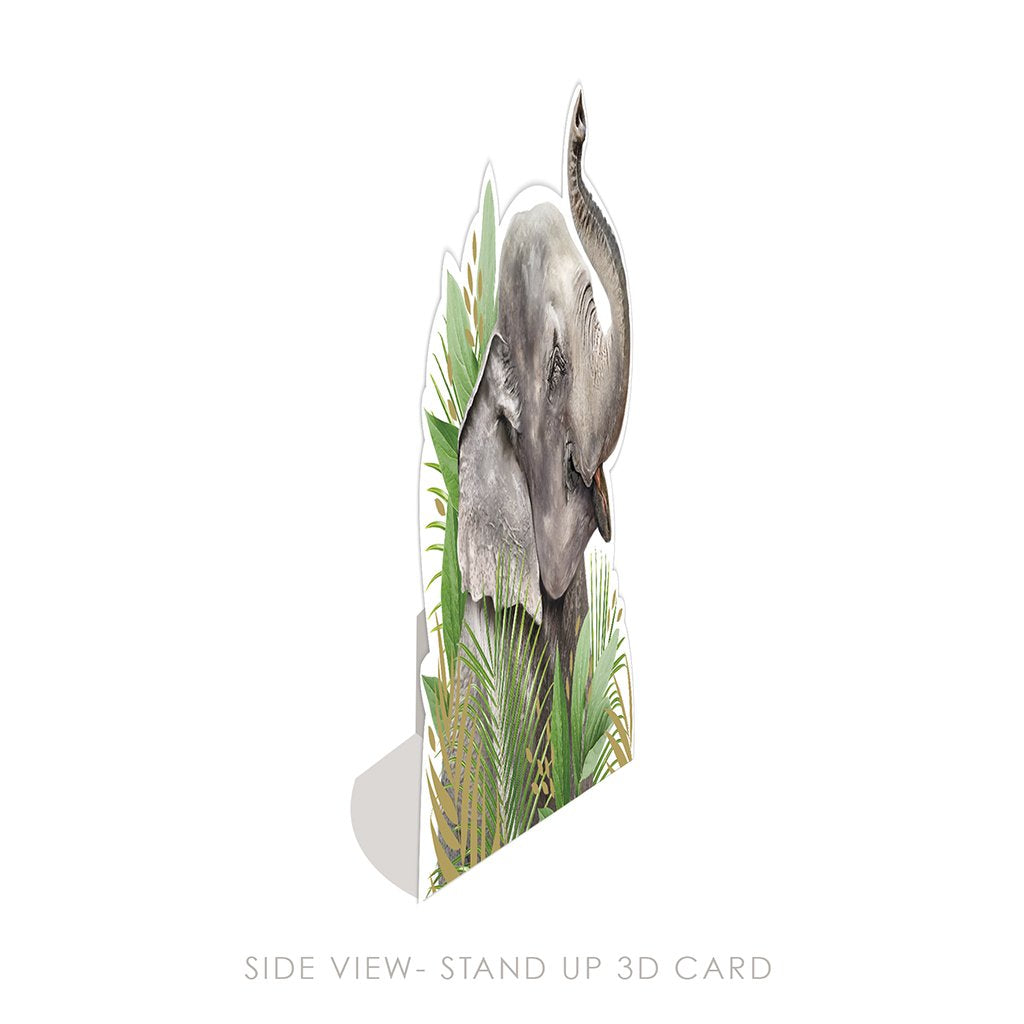 Elephant 3D Card