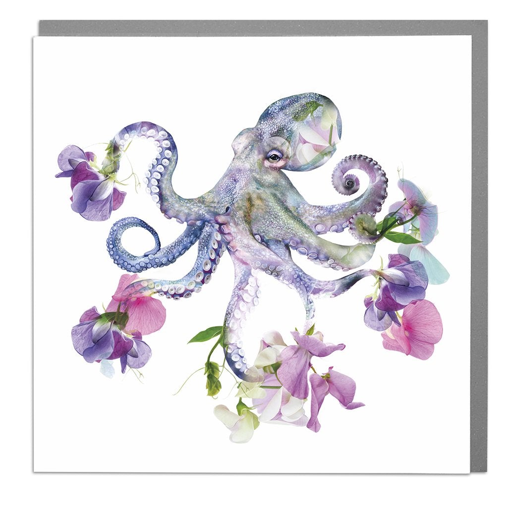 Botanical Octopus Card