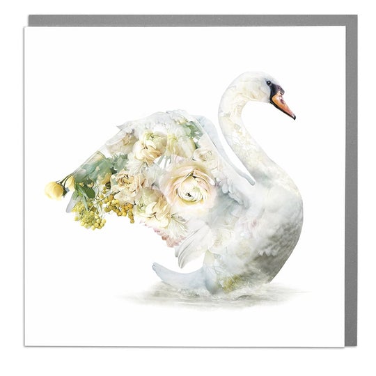 Botanical Swan Card