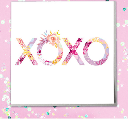 XOXO Greeting Card - Blind Giraffe