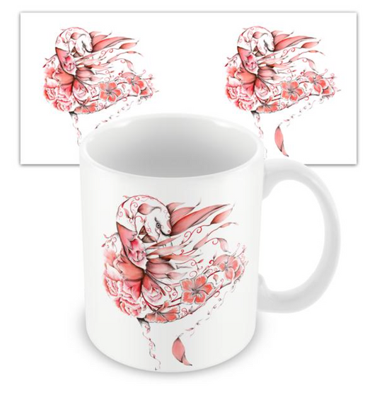Flo Mug - Floral Flamingo