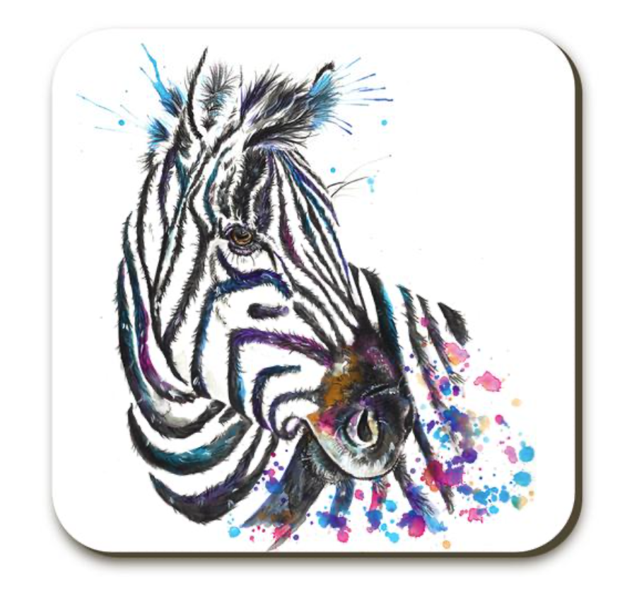 Splatter Zebra Coaster
