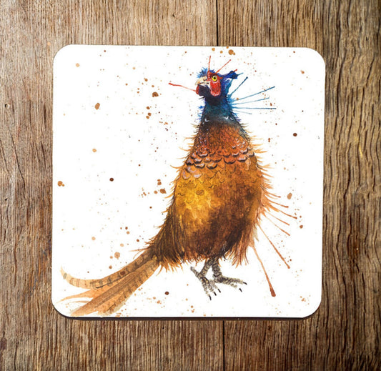 Splatter Pheasant Coaster