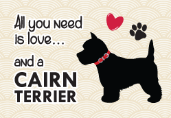 Cairn Terrier Wooden Magnet