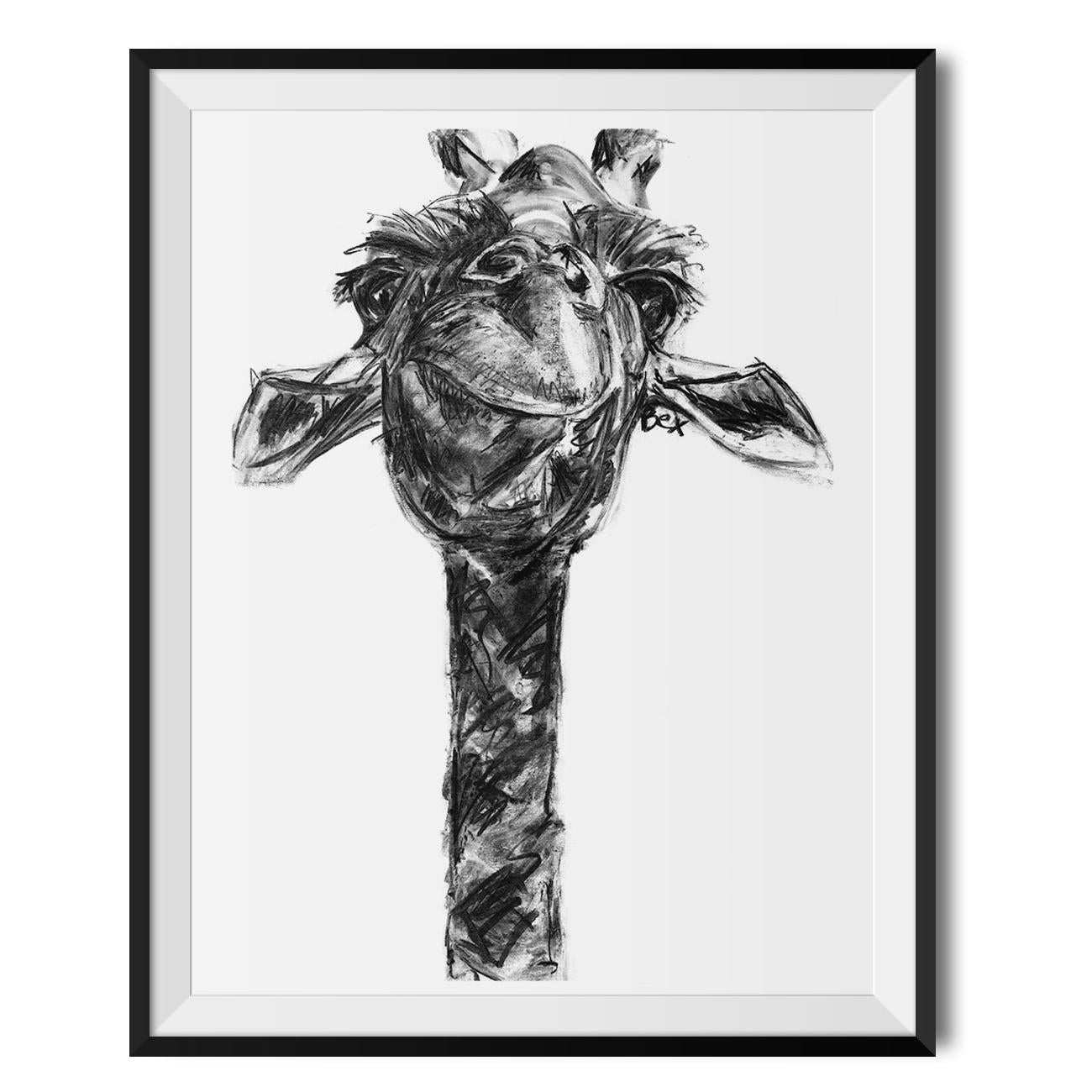 Charcoal Giraffe Print - Blind Giraffe