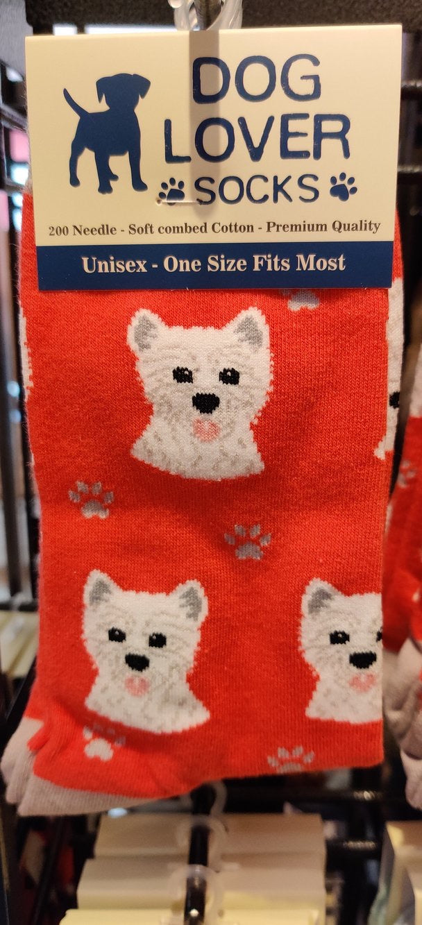 West Highland Terrier Socks