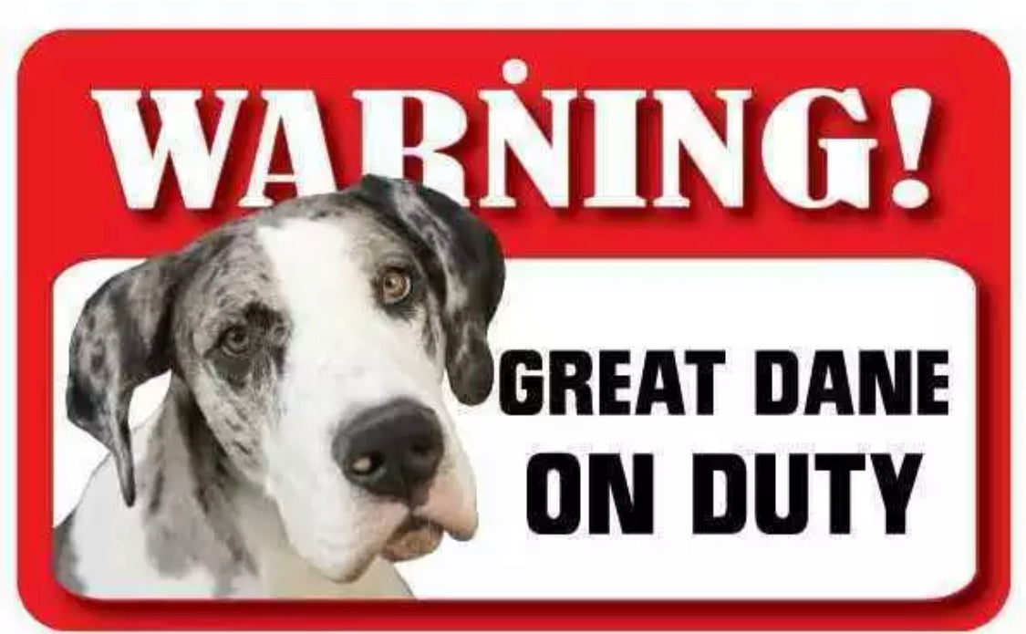 Dog Warning Sign