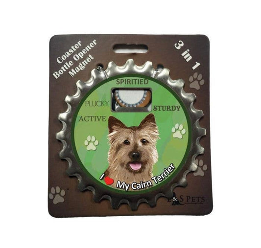 Bottle Opener Magnet - Cairn Terrier