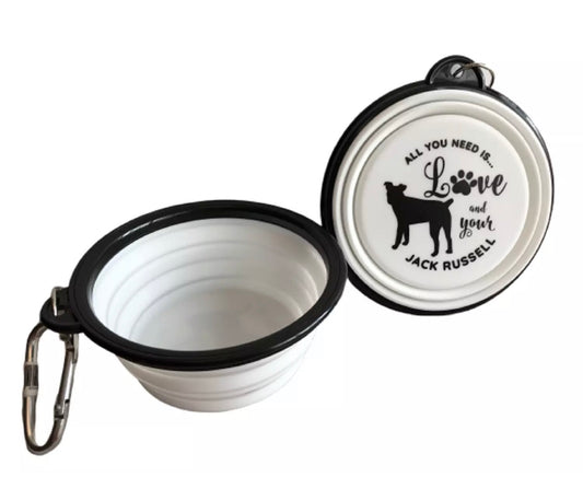 Jack Russell Collapsible Travel Bowls