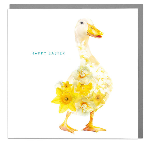 Peking Duck and Daffodils ‘Happy Easter’ Card