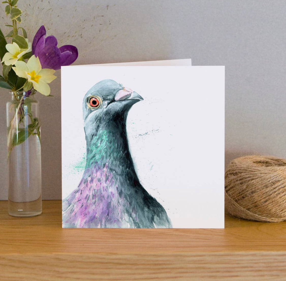 Pigeon Blank Greeting Card