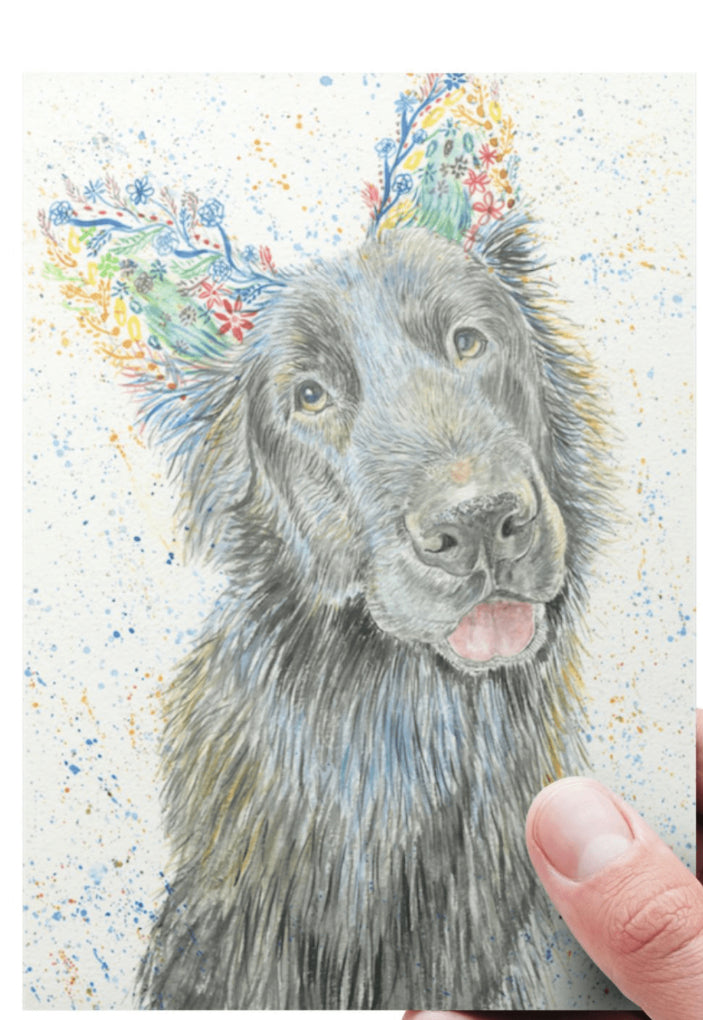 Blue The Dog Greeting Card