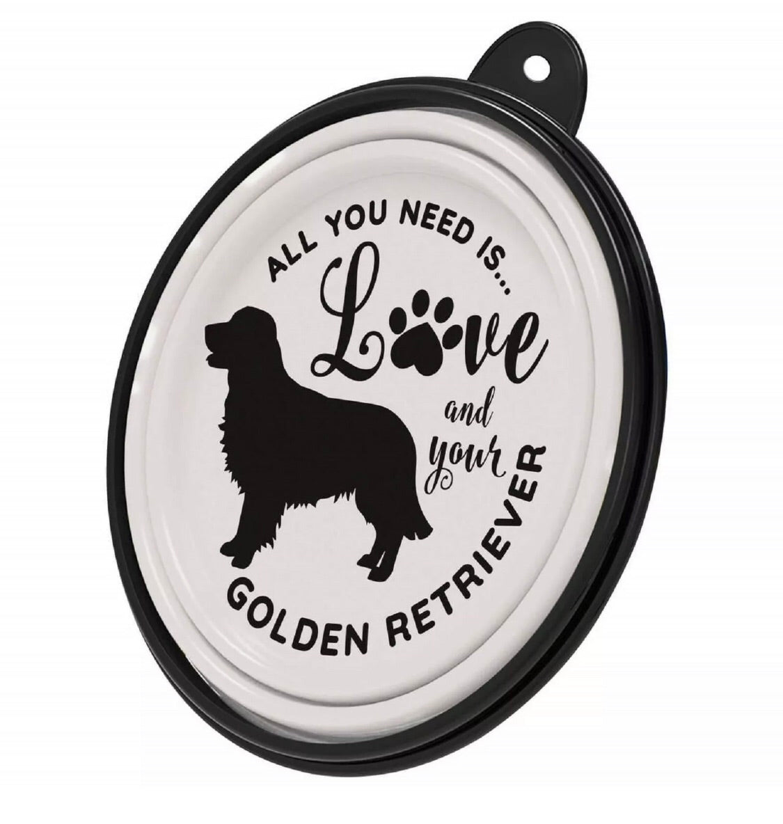 Golden Retriever Collapsible Travel Bowl