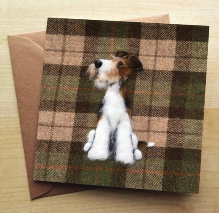 Wire Fox Terrier Card
