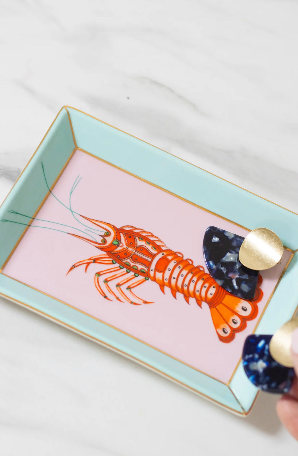 Lobster Rectangular Trinket Dish - Yvonne Ellen