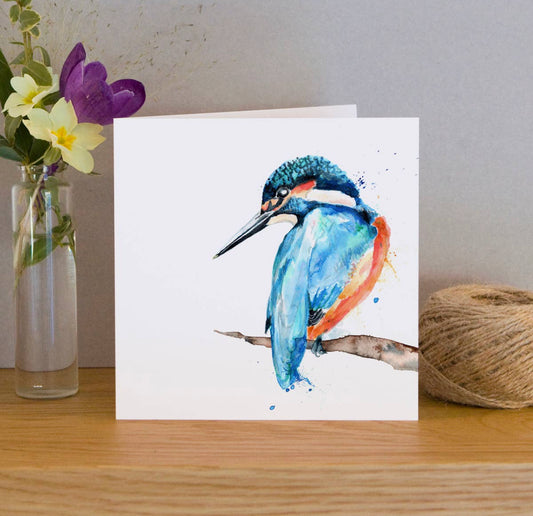 Kingfisher Blank Greeting Card