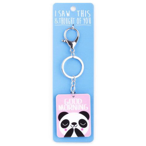 Good Morning Panda Keyring